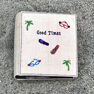 Woven Straw Photo Album “Good Times”